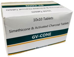 GV-Cone Simethicone Activated Charcoal Tablets