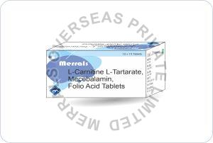 L-Carnitine L-Tartarate, Folio Acid Tablets