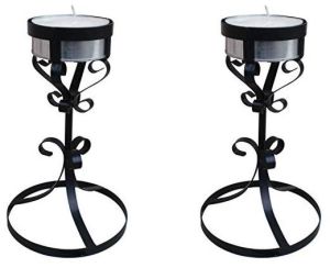 Candle With Metal Stand For Home Decor