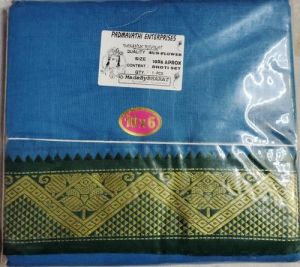 Braj Paridhaan Sun Flower Cotton Dhoti Dupatta Set