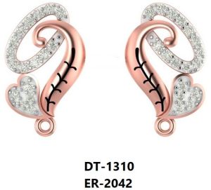ER-2042 Ladies Rose Gold Earring