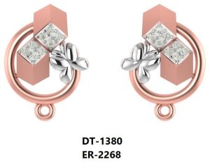 ER-2268 Ladies Rose Gold Earring