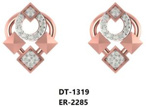 ER-2285 Ladies Rose Gold Earring