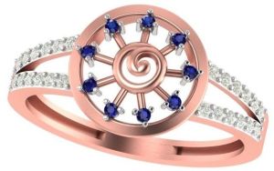 M-PLR-3923 Ladies Rose Gold Ring