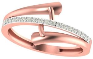 M-PLR-3942 Ladies Rose Gold Ring