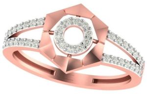 M-PLR-3977 Ladies Rose Gold Ring