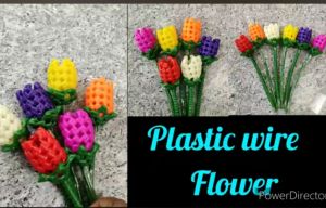 Plastic wire  flower