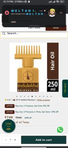 indulekha hair oil