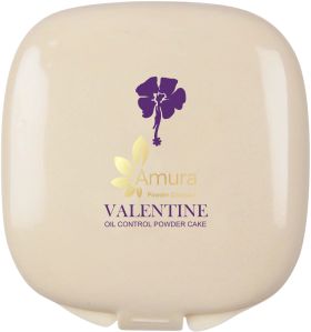 Amura Valentine Oil Control Cake Compact Powder