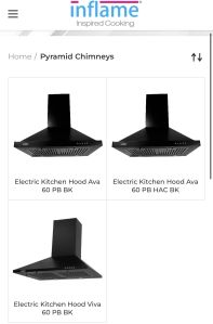 Pyramid chimney cooker hoods