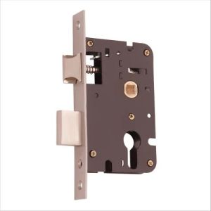 PVD Rose Gold 45mm Double Door Mortise Lock