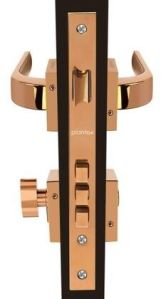 PVD Rose Gold 50x85mm Double Door Mortise Lock