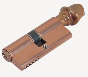 PVD Rose Gold 70mm Coin Mortise Cylinder Lock