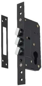 Z Black 60x85mm Double Door Mortise Lock