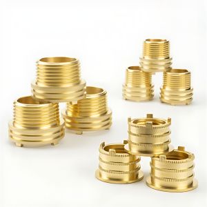  Non Polished Brass Inserts for Electrical Fittings, Furniture, Machinery