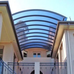 Entrance Polycarbonate Canopy, For Roofing, Shedding, Feature : Crack Proof, Easy To Install, Heat Resistant