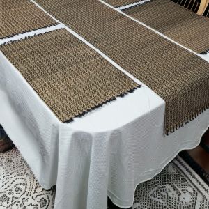 handwoven korai grass table mat