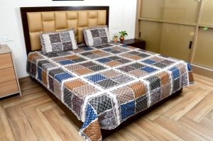 Jaipuri Hand Work Cotton Bed Sheet Set
