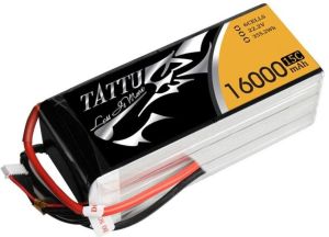 Tattu 16000mAh 6S1P 15C Lipo Drone Battery Pack with XT90 Anti Spark Connector