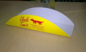 Hot Dog Serving Paper Tray