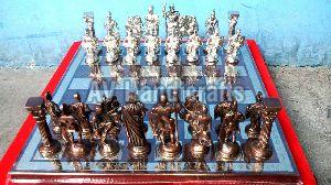 brass chess set