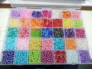 acrylic fancy beads Rainbow and without Rainbow