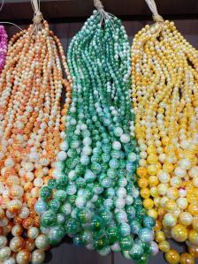 acrylic necklace Mala rainbow