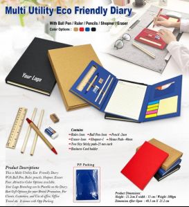 Multi Utility Eco Friendly Diary Set