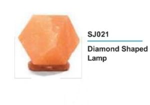 Diamond Shaped Rock Salt Lamp