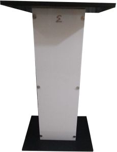 Black &amp;amp; White Wooden and Acrylic Lectern Stand (SP-552B)