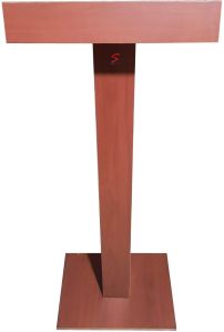 Laminated Wooden Lectern Stand with Storage (SP-553)
