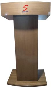 Laminated Wooden Podium Lectern Stand with Two Shelves For School, College (SP-541C)