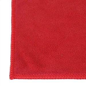 Red Microfiber Cleaning Towel