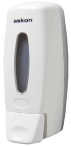 Askon White Plastic Soap Dispenser
