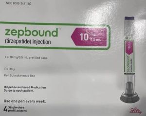 Zepbound Tirzepatide Injection 10 mg box