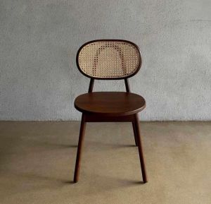 Brown Wooden Cafe Chair
