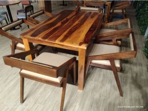 Sheesham wood 6 seater dining table