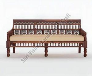 Vishwakarma solid wood 3 seater sofa set