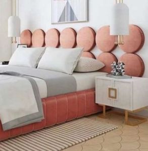 Designer Modern Suede Double Bed