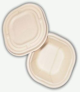 250ml Compostable Sugarcane Bagasse Bowl with Lid