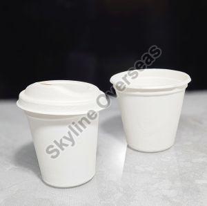 220ml Sugarcane Bagasse Cup with Lid