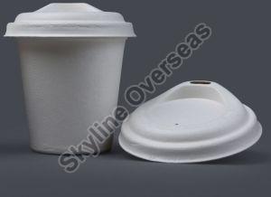 250ml Sugarcane Bagasse Cup with Lid