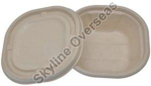 350ml Compostable Sugarcane Bagasse Bowl with Lid