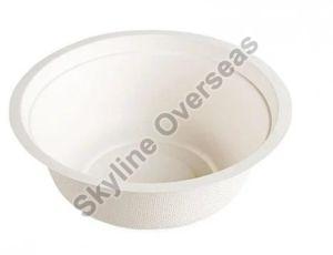 450ml Sugarcane Bagasse Bowl, Color : White for Hotels Etc