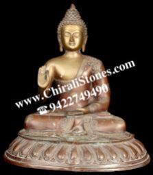 Antique Brass Gautam Buddha Idol