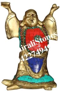 Brass Feng Shui Laughing Buddha Statue