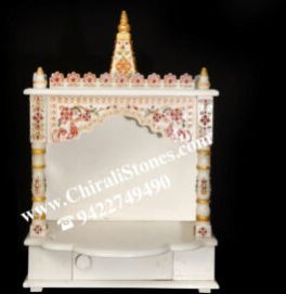 Handcrafted Vietnam White Marble Home Temple