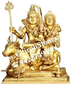 Lord Shiva Family Brass Statue
