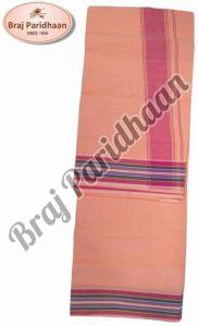 Braj Paridhaan Peach Cotton Dhoti