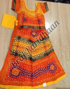 Kids Radha Rani Mirror Work Gopi dress